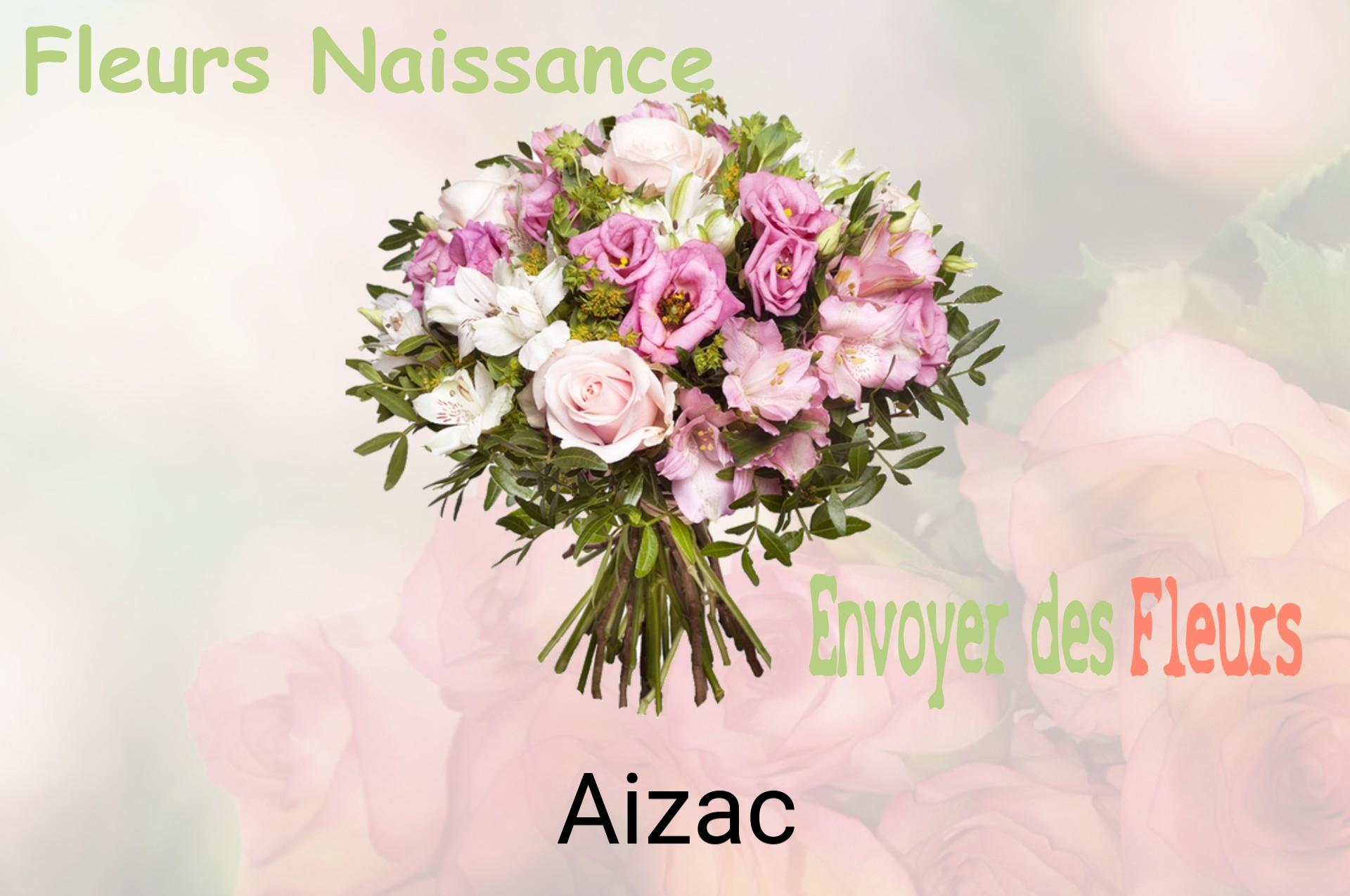 Bouquet de fleurs de naissance livré à Aizac